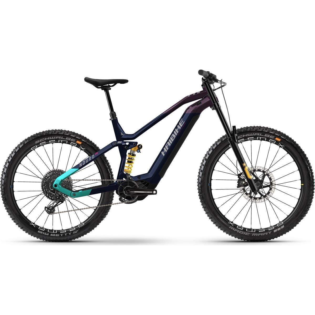 El MTB Haibike Nduro 8 Freeride Blå/Lila/Turkos