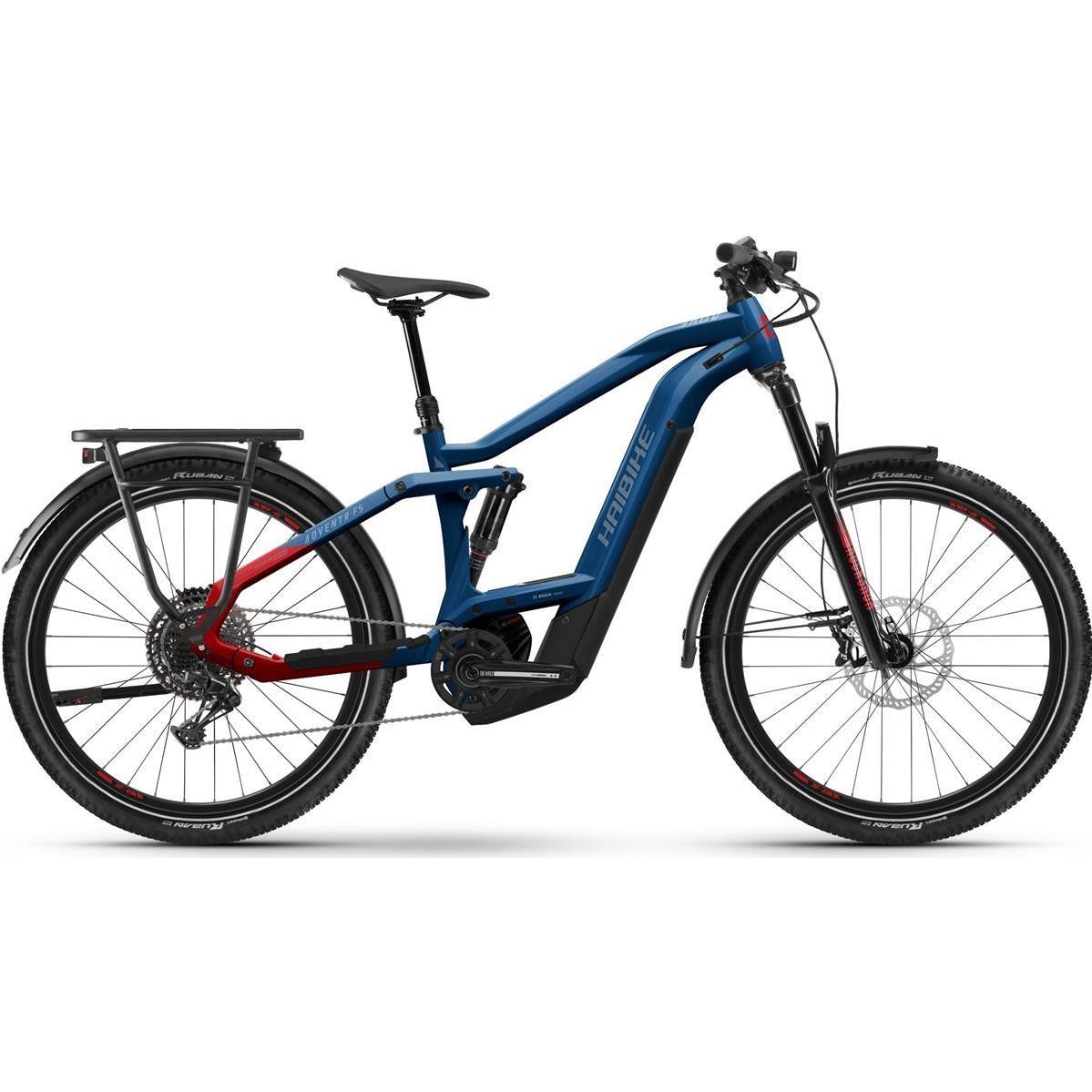 Elcykel hybrid Haibike Adventr FS 9 Blå/Röd