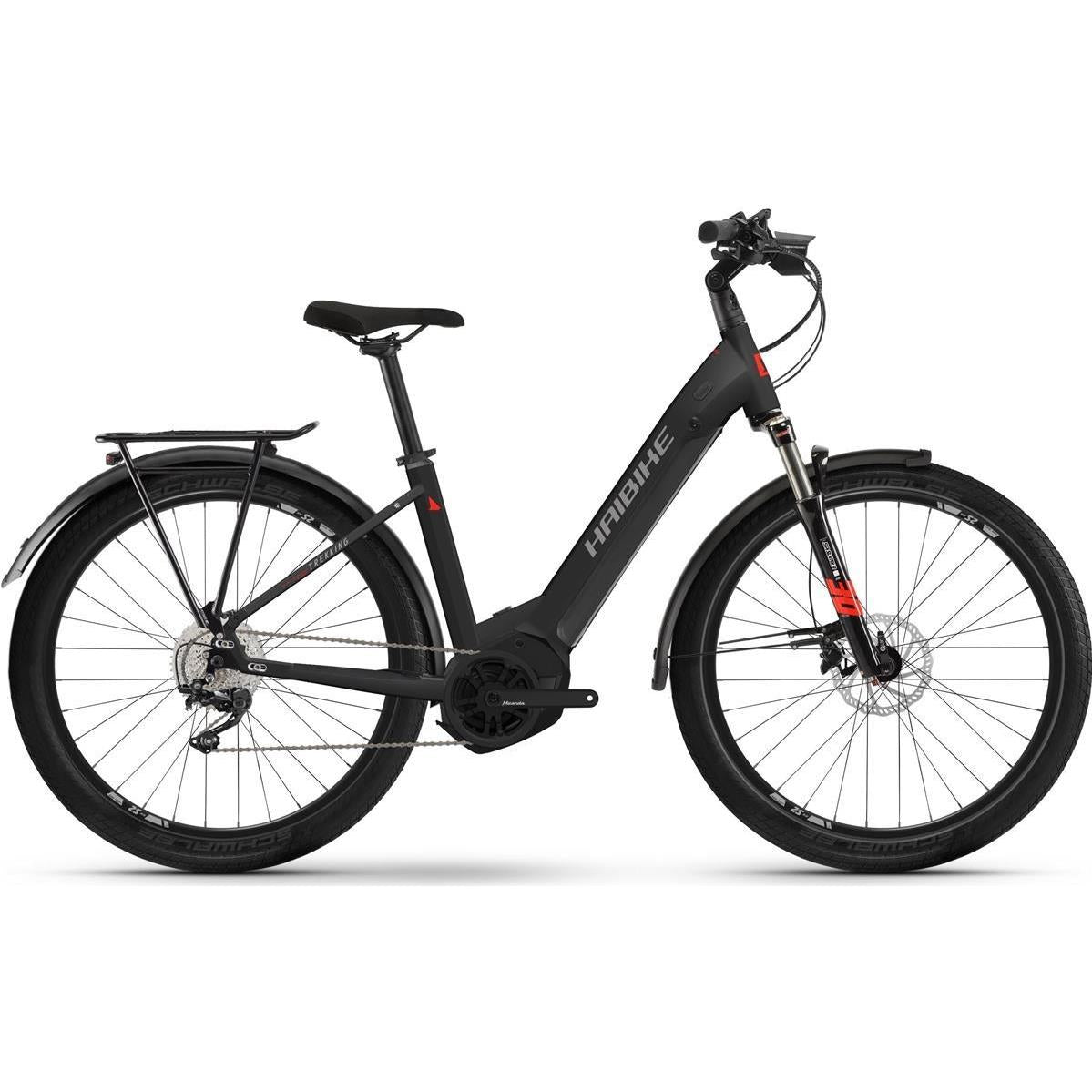 Elcykel hybrid Haibike Trekking 6 Low Svart