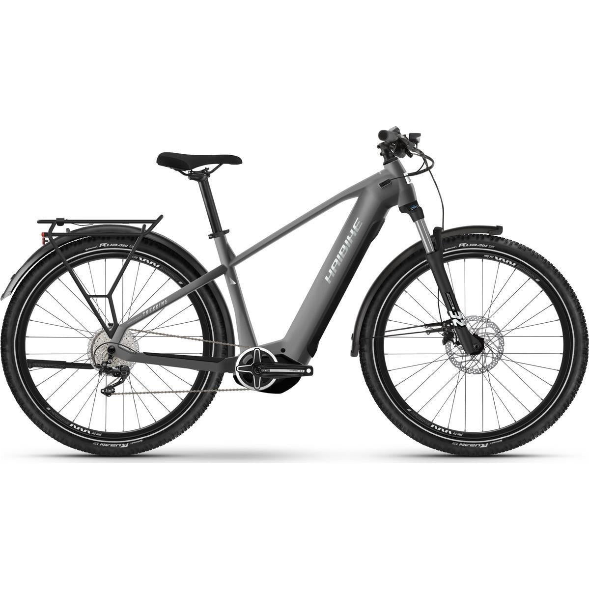 Elcykel hybrid Haibike Trekking 4 High Silver