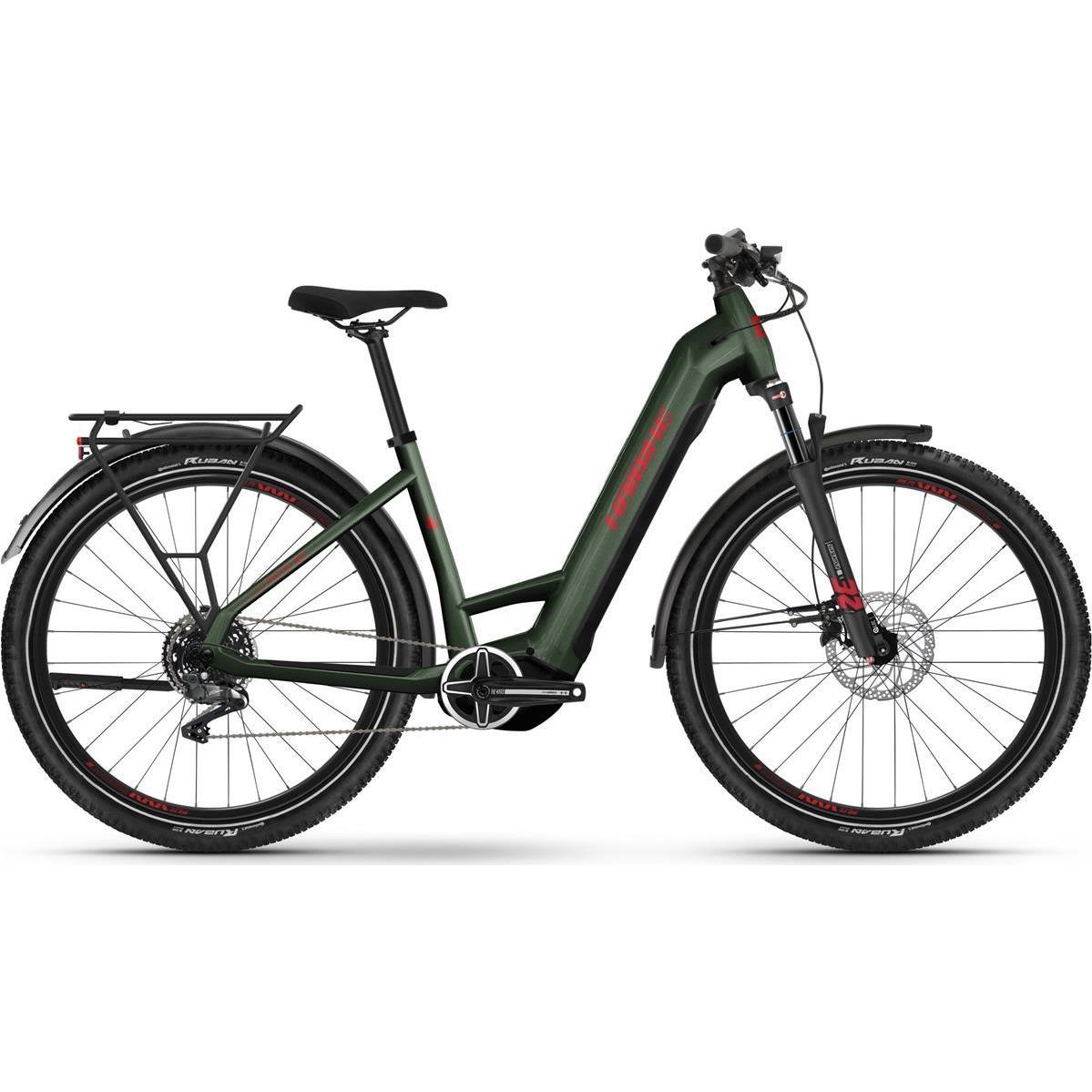 Elcykel hybrid Haibike Trekking 5 Low Grön