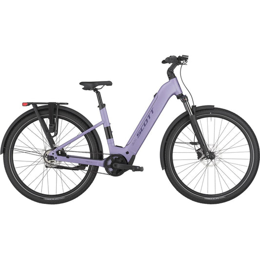 Elcykel Hybrid Scott Sub 20 Belt Wave Lila Purple
