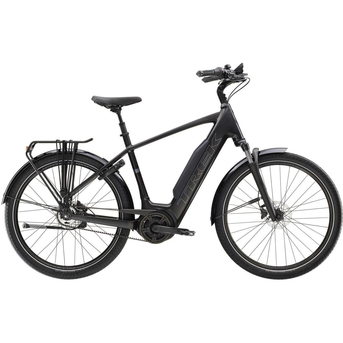 Elcykel Trek Herr District+ 4 800wh trek black satin