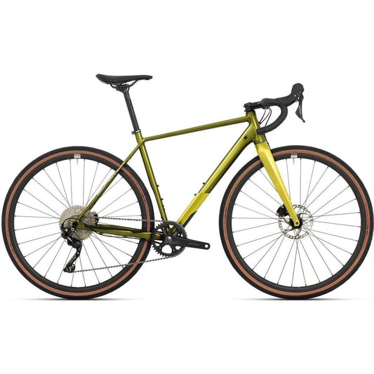 Gravelcykel Superior X-ROAD Comp GR Gloss Olive/Lime Yellow