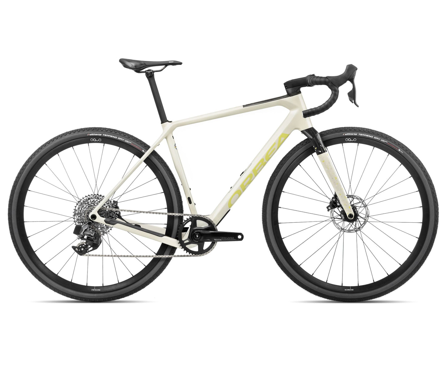 Gravel Orbea Terra M31eteam 1x Ivory White-Spicy Lime Gloss
