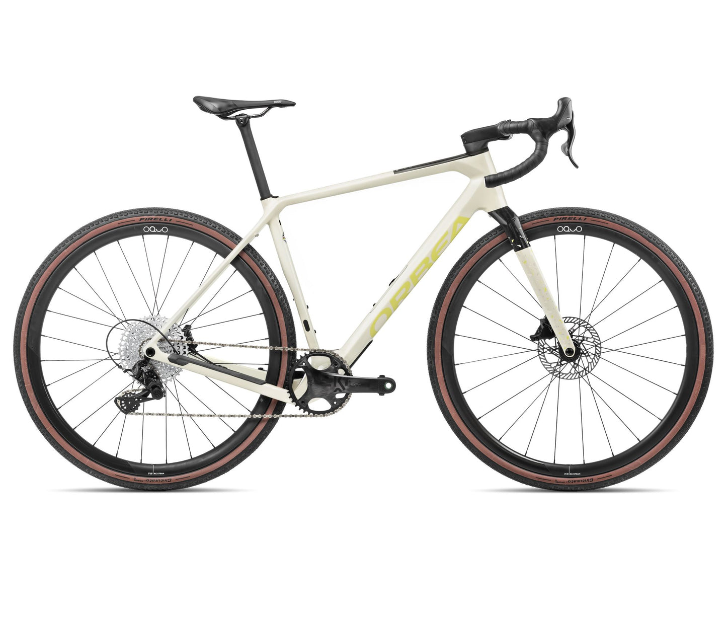 Gravel Orbea Terra M22team 1x Ivory White-Spicy Lime Gloss