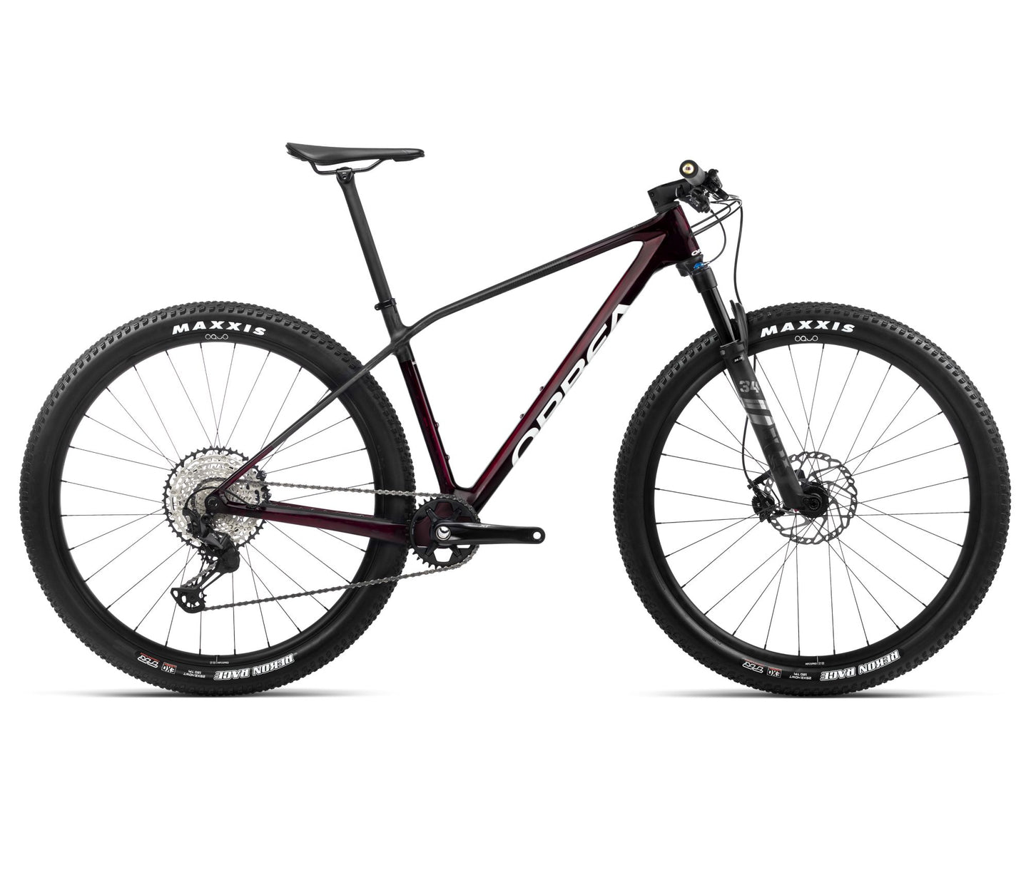 Hardtail MTB Orbea ALMA M ELITE Red Wine Carbon View Gloss/Carbon Raw Matt