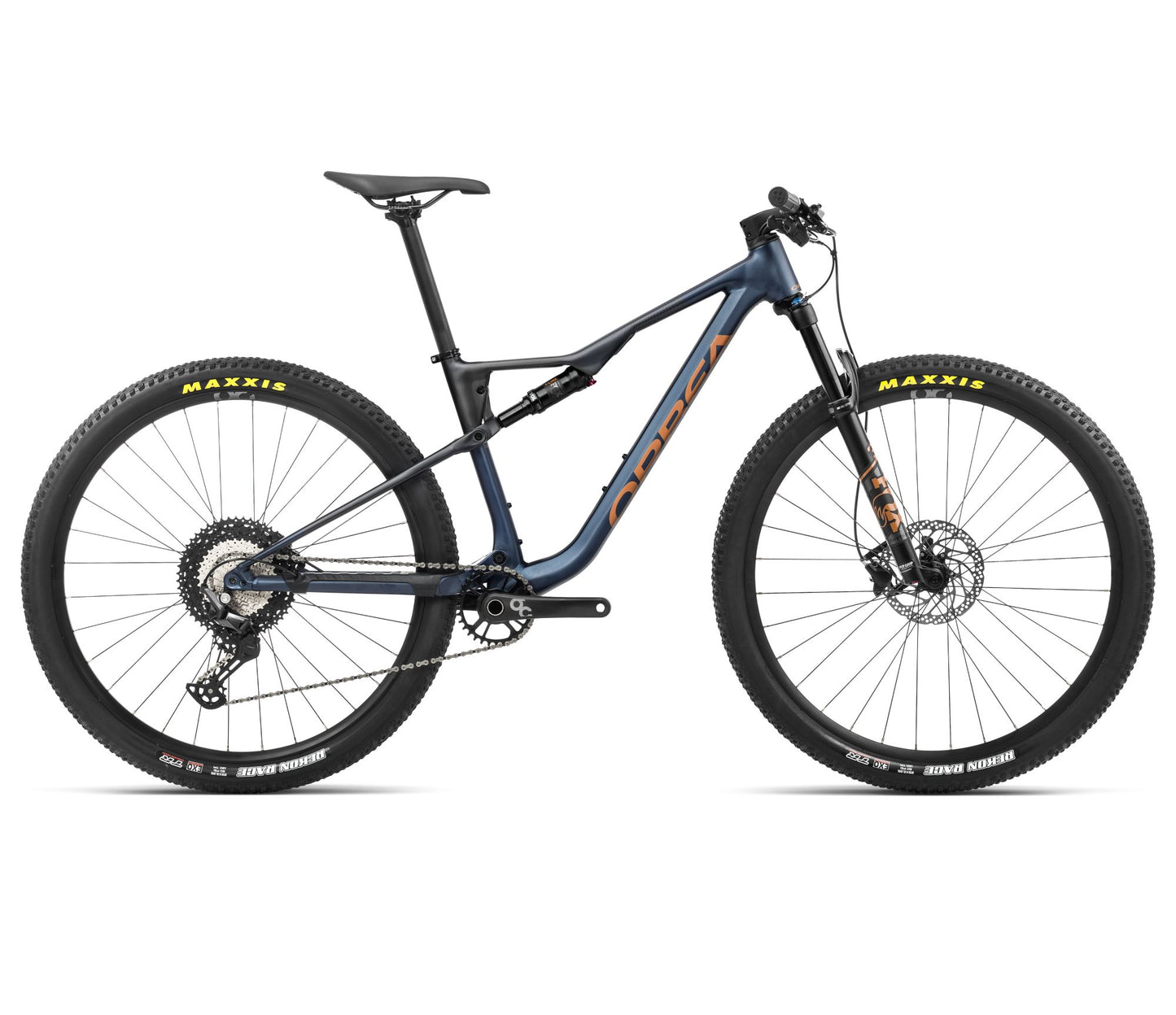 Heldämpad MTB Orbea OIZ H30 Moondust Blue-Leo Orange Matt