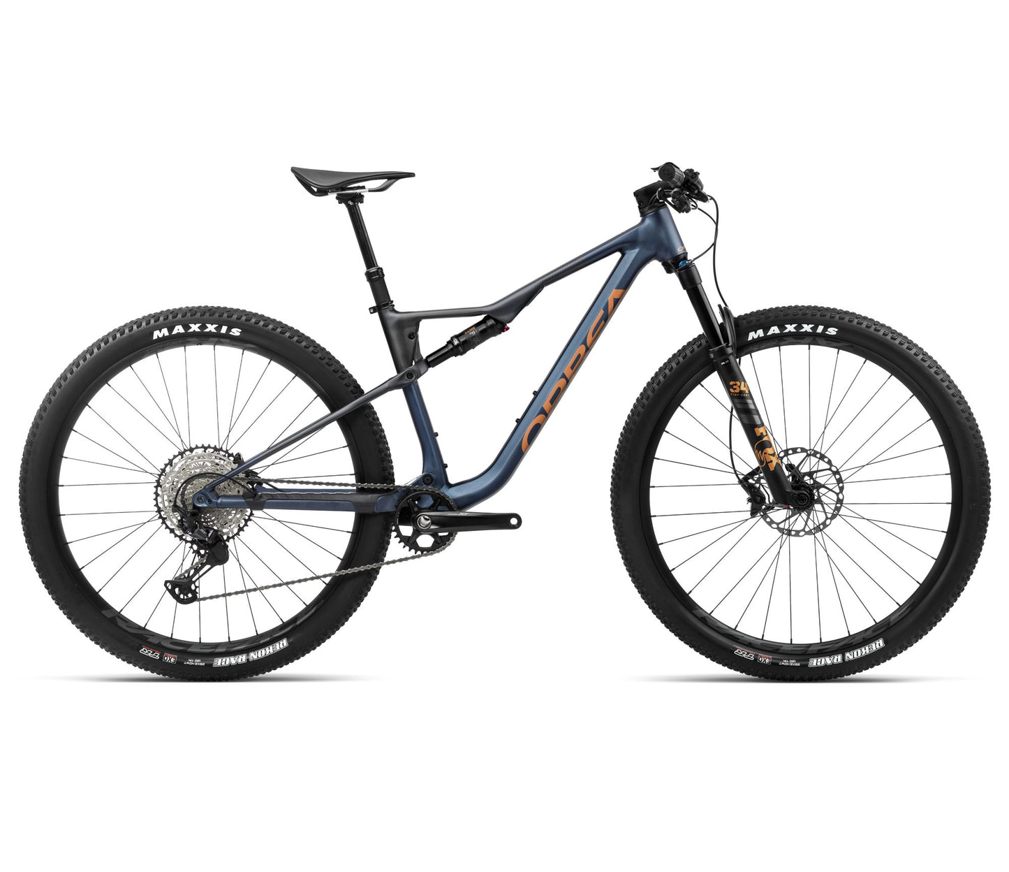 Heldämpad MTB Orbea OIZ H10 Moondust Blue-Leo Orange Matt