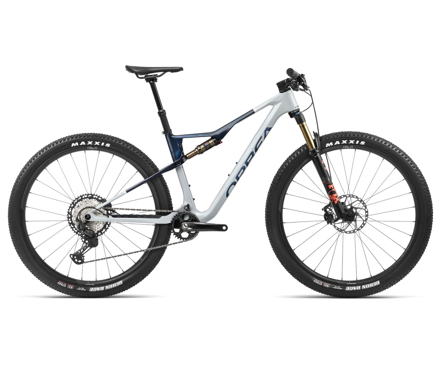 Heldämpad MTB Orbea OIZ M10 Halo Silver-Blue Carbon View Gloss