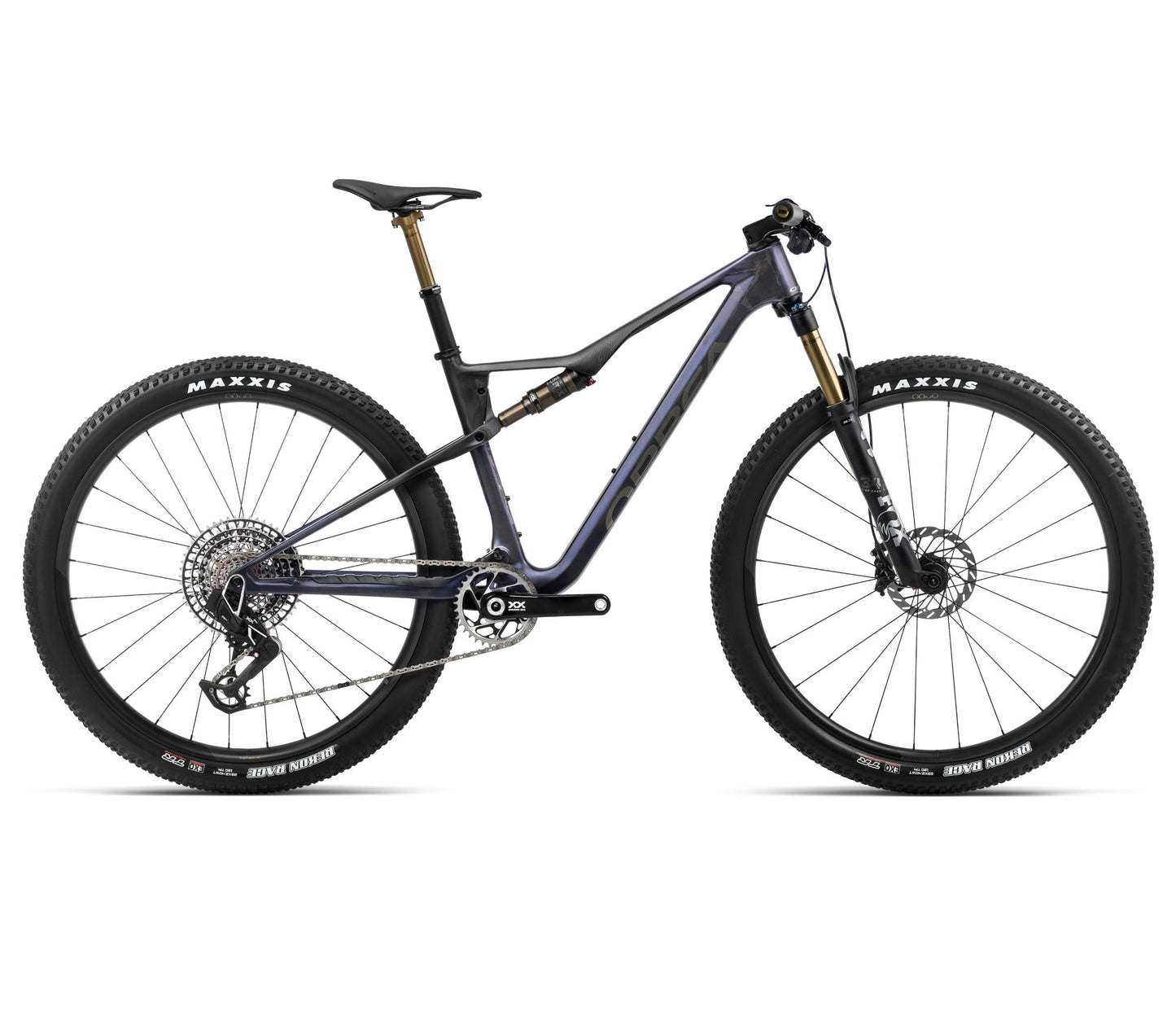 Heldämpad MTB Orbea OIZ M LTD Tanzanite Carbon View-Carbon Raw Matt