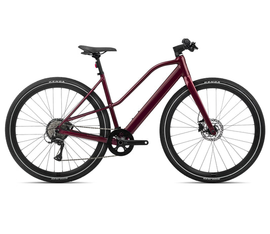 EL-Hybrid Orbea Vibe Mid H30 Metallic Burgundy Red Gloss