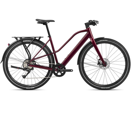 EL-Hybrid Orbea Vibe Mid H30 EQ Metallic Burgundy Red Gloss