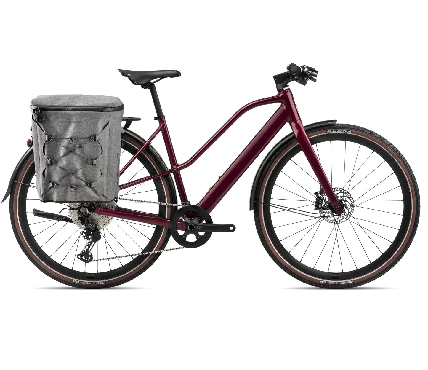 EL-Hybrid Orbea Vibe Mid H10 EQ Metallic Burgundy Red Gloss