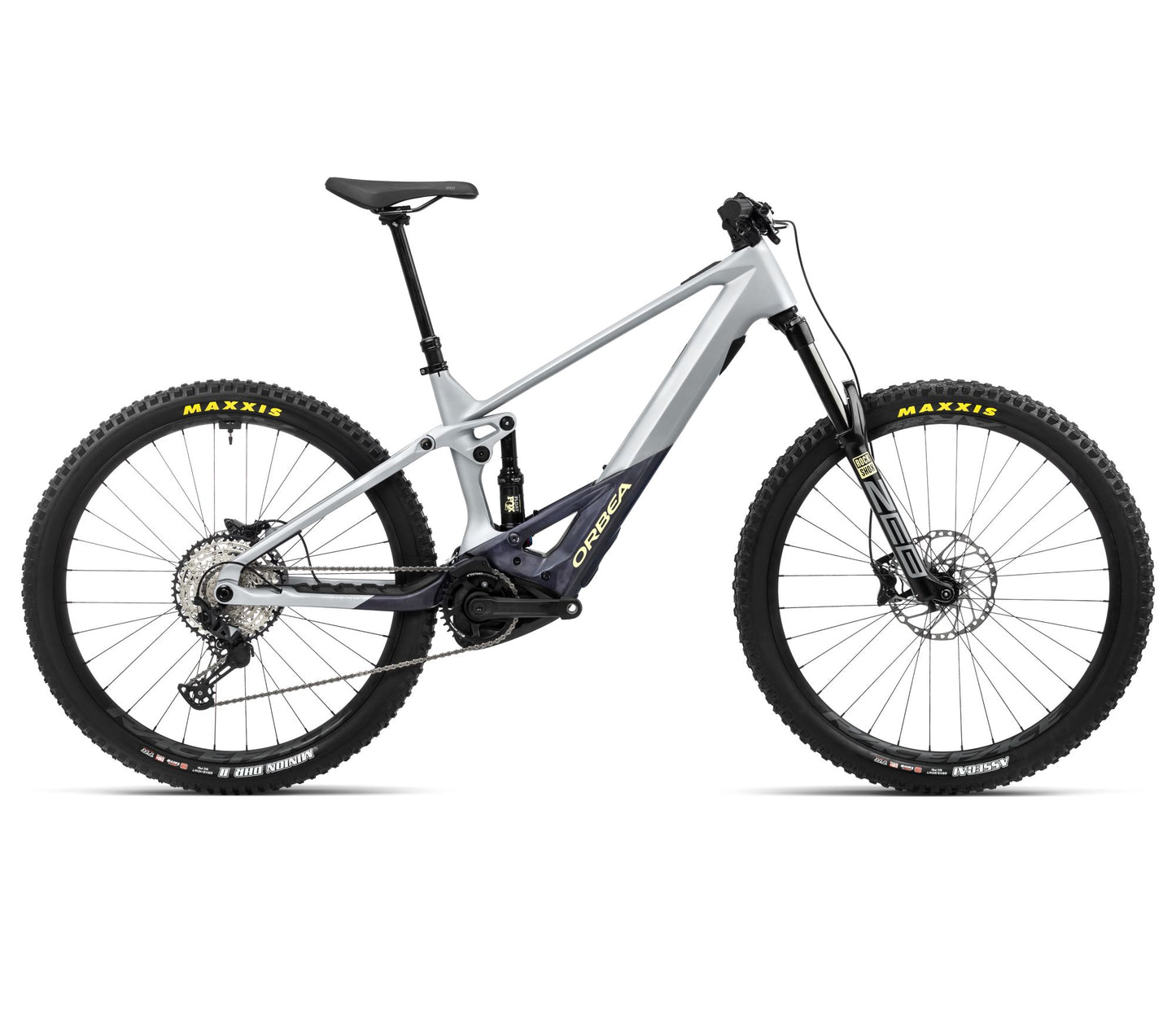 EL-MTB Orbea Wild M20 Halo Silver-Tanzanite Carbon View Matt