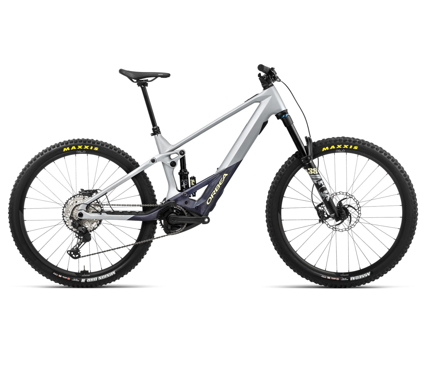 EL-MTB Orbea Wild M10 Halo Silver-Tanzanite Carbon View Matt