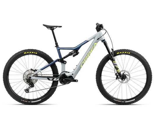 EL-MTB Orbea Rise H10 Iceberg Grey-Moondust Blue Gloss