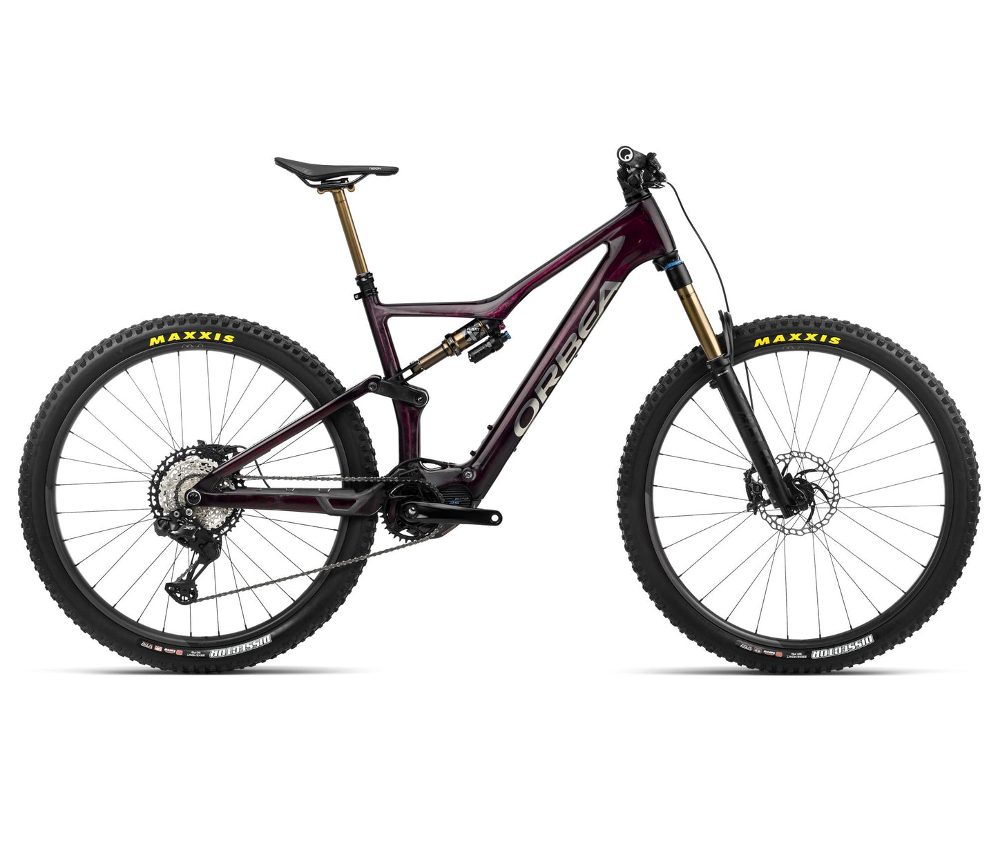 EL-MTB Orbea Rise M-team Wine Red Carbon View-Titan Gloss