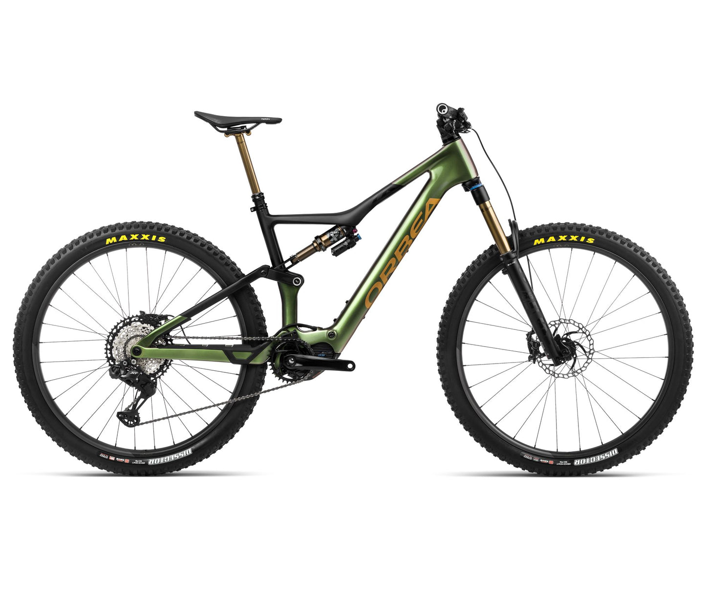 EL-MTB Orbea Rise M-team Chameleon Goblin Green Gloss/Black Matt