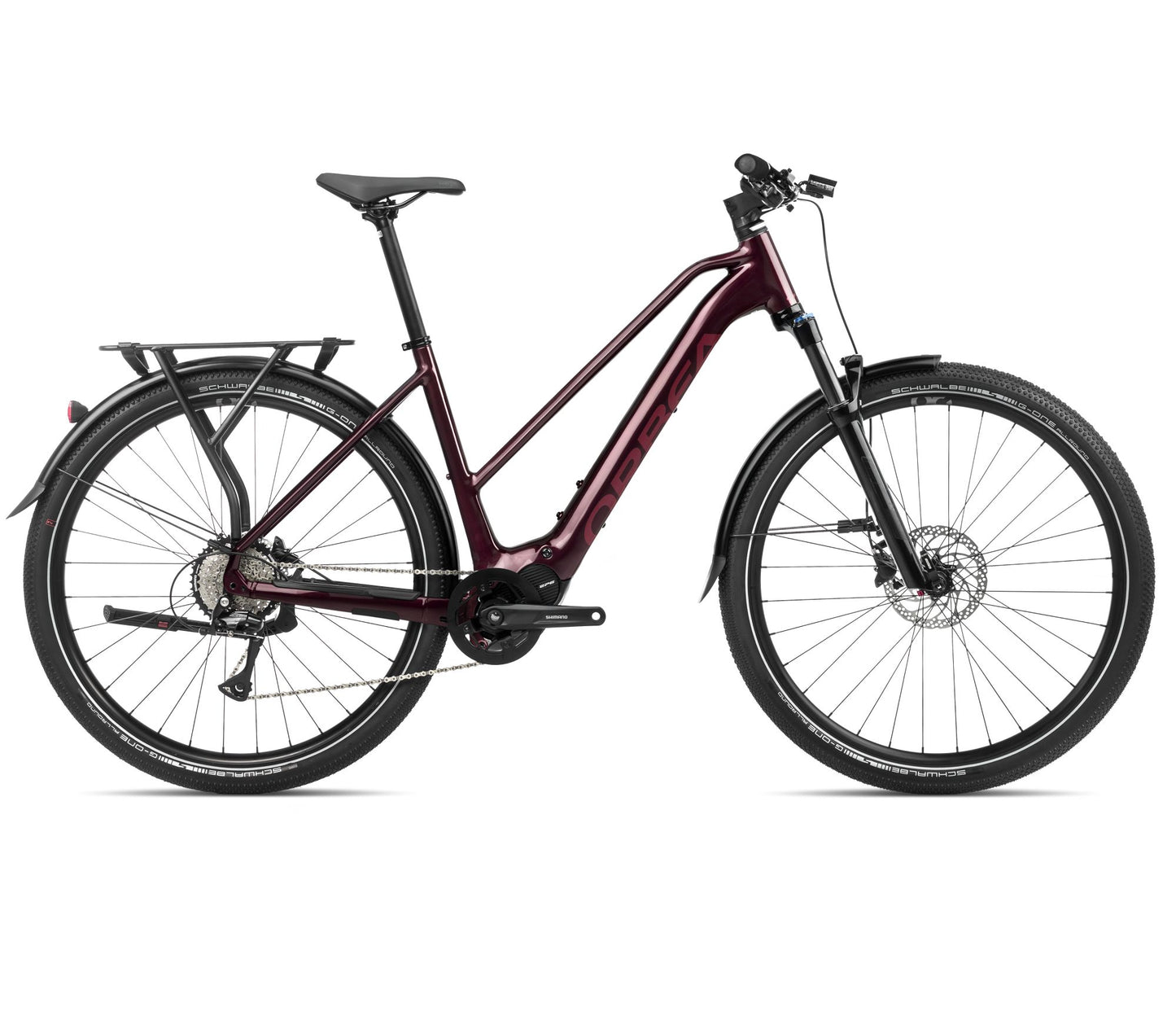 EL-Hybrid Orbea Kemen Mid 40 Dark Red Gloss -Matt