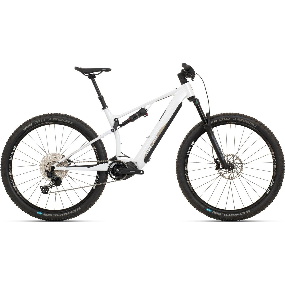 El MTB Superior EXF 9039 Gloss White/Chrome Silver