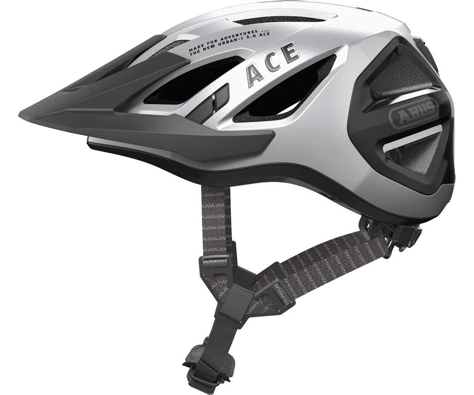 Cykelhjälm Abus Urban-I 3.0 Ace Silver