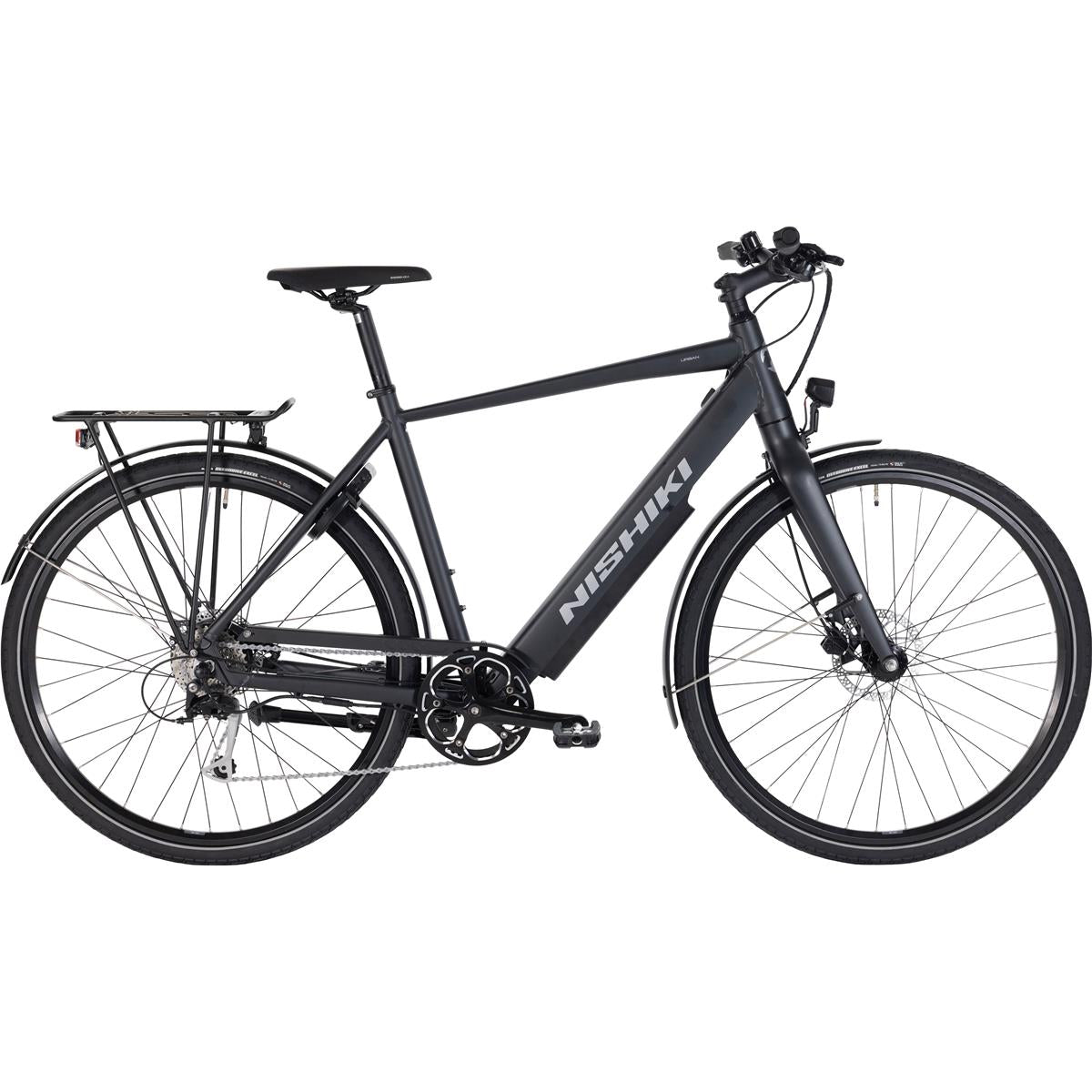 Elcykel Nishiki Urban E Herr 10ah Grå