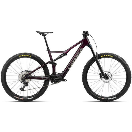 Orbea El Mtb Rise M20 Wine Red Carbon View - Titanium Gloss