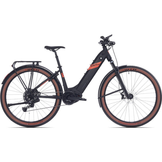 Elcykel Rock Machine Crossride E700 B Touring CX Matte Black/Orange