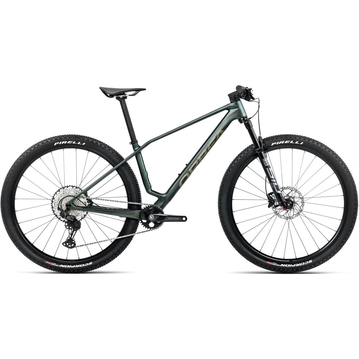Hardtail MTB Orbea Alma M30 Seaweed Carbon View