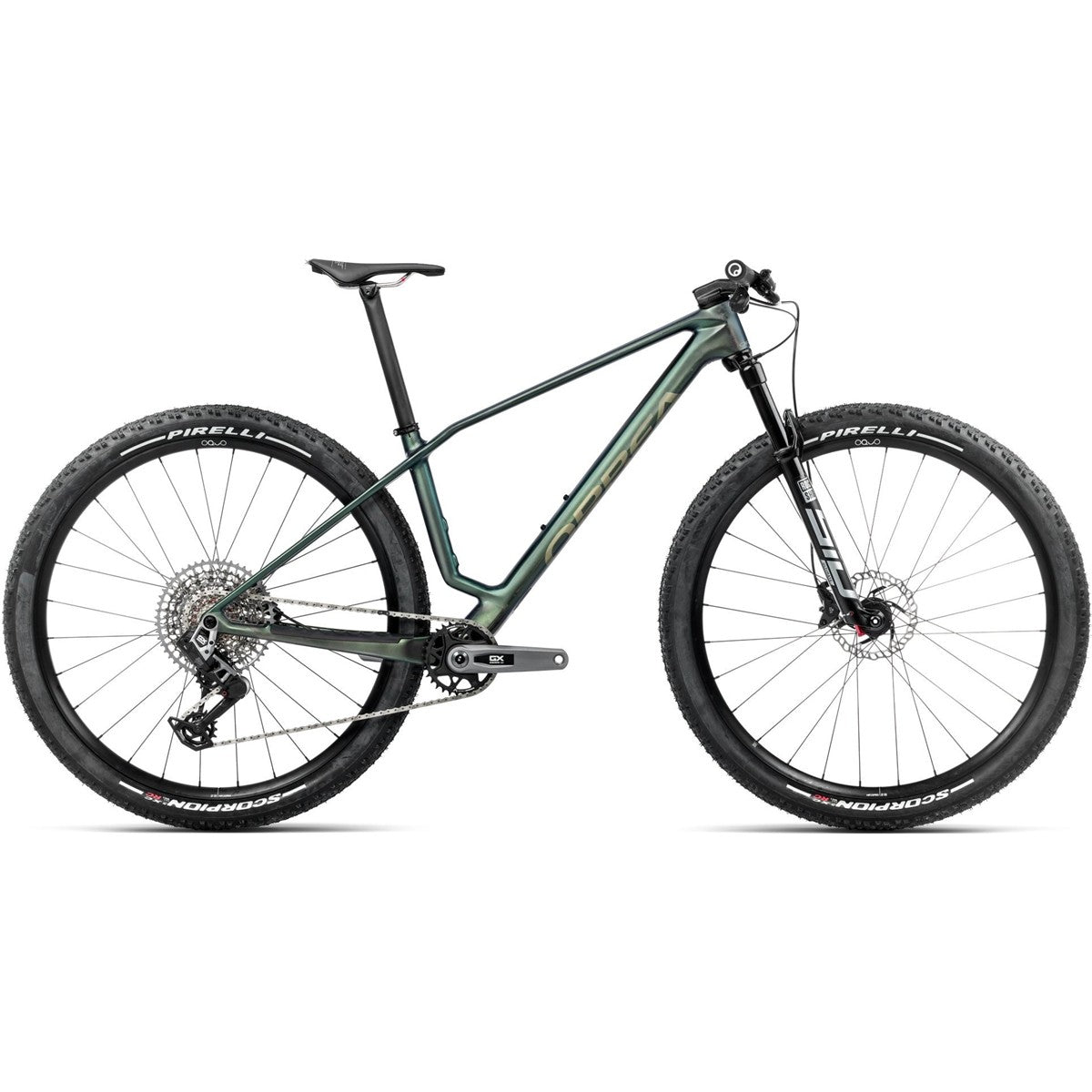 Hardtail MTB Orbea Alma M-Pro Seaweed Carbon View