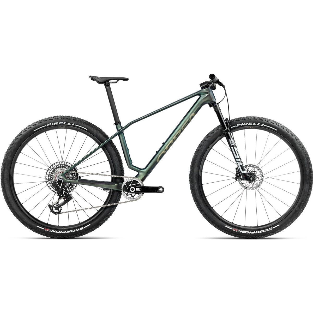 Hardtail MTB Orbea Alma M-LTD Seaweed Carbon View