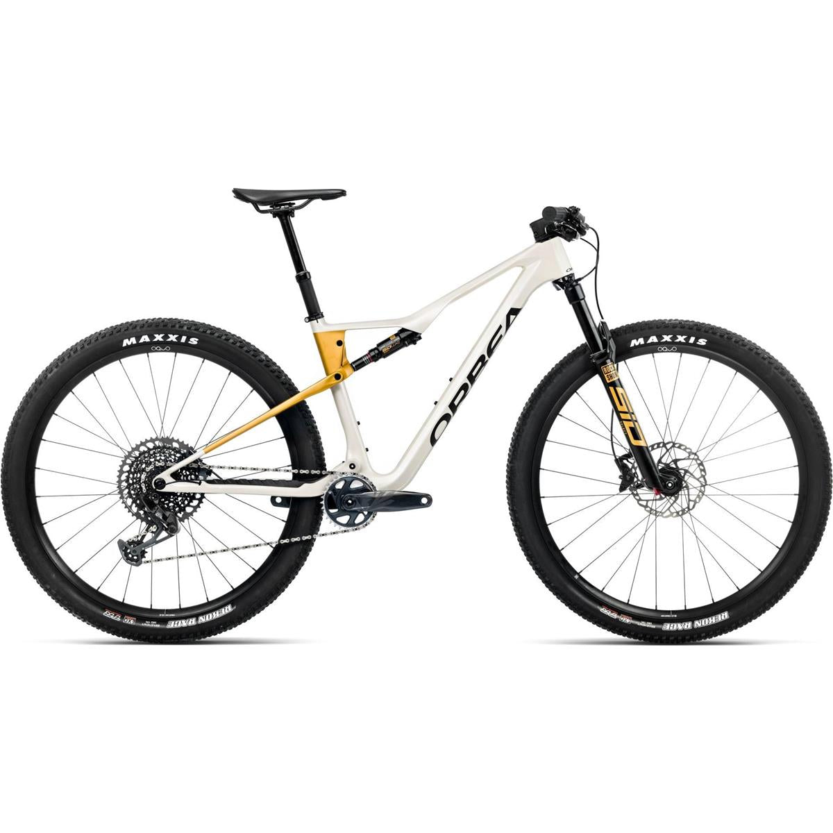 Heldämpad MTB Orbea Oiz M21 Ivory White/Bumblebee Yellow