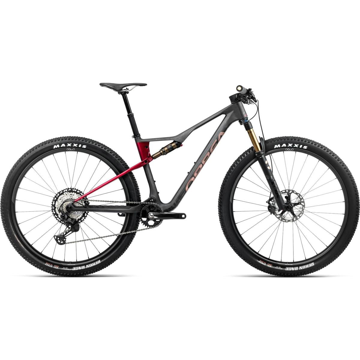 Heldämpad MTB Orbea Oiz M-Pro Diamond Carbon View/Cherry Red
