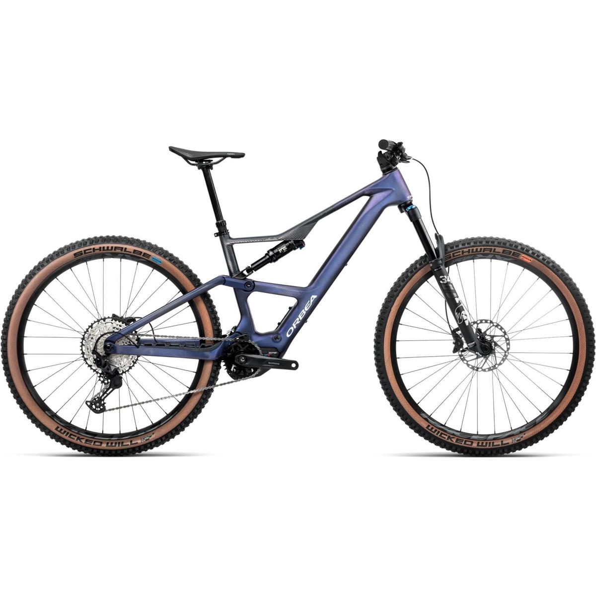 EL MTB Orbea Rise SL M20 420W Tanzanite Carbon View/Carbon Raw