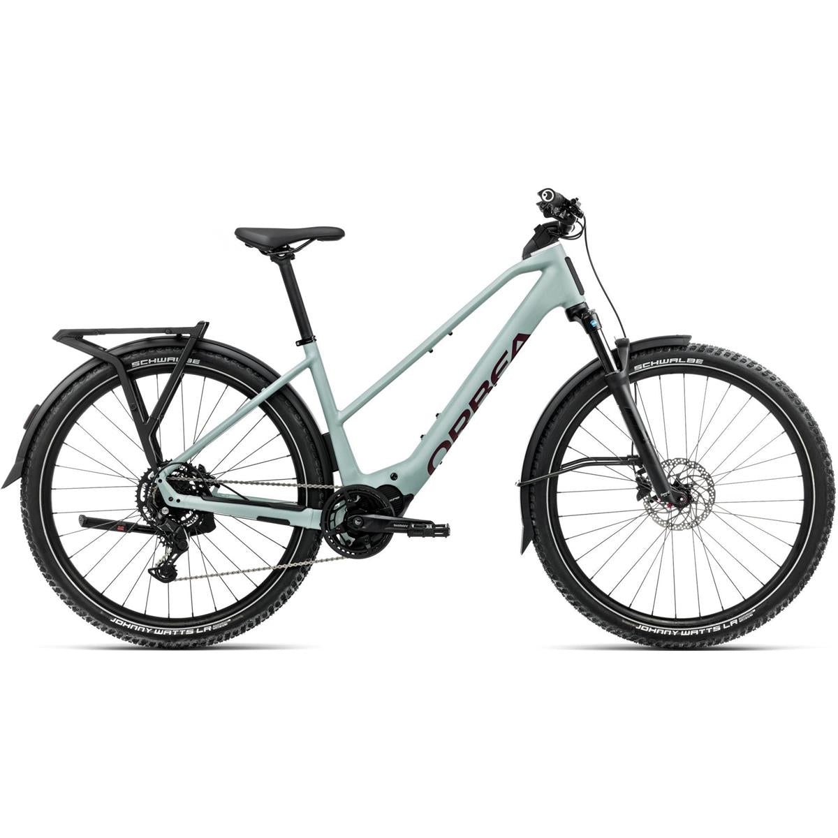 Elcykel Hybrid Orbea Kemen Adv 30 Mid Blue Stone/Brugundy