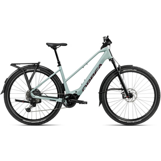 Elcykel Hybrid Orbea Kemen Adv 10 Mid Blue Stone/Brugundy