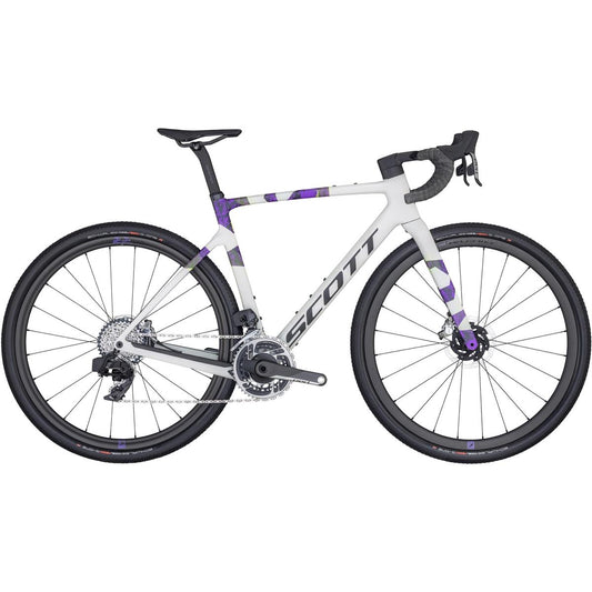 Gravelcykel Scott Addict Gravel RC Beluga Grey/Progressive Purple