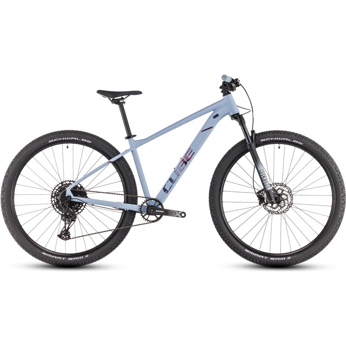 Hardtail MTB Cube Attention SLX Pigeonblue/Rubyred