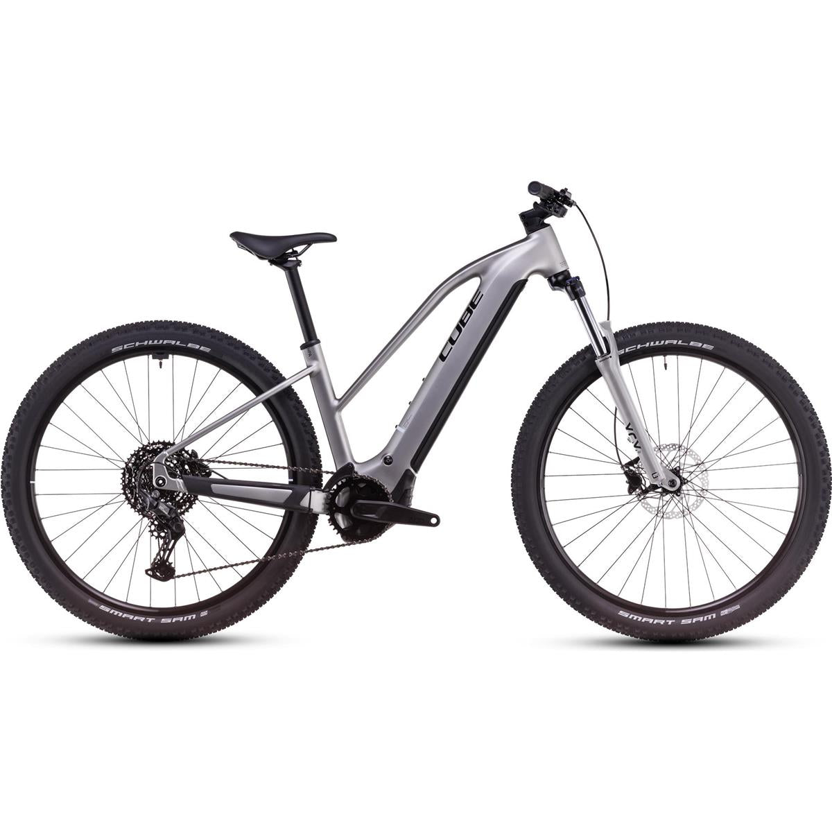 El MTB Cube Reaction Hybrid One 600Wh Mid Silver/Black