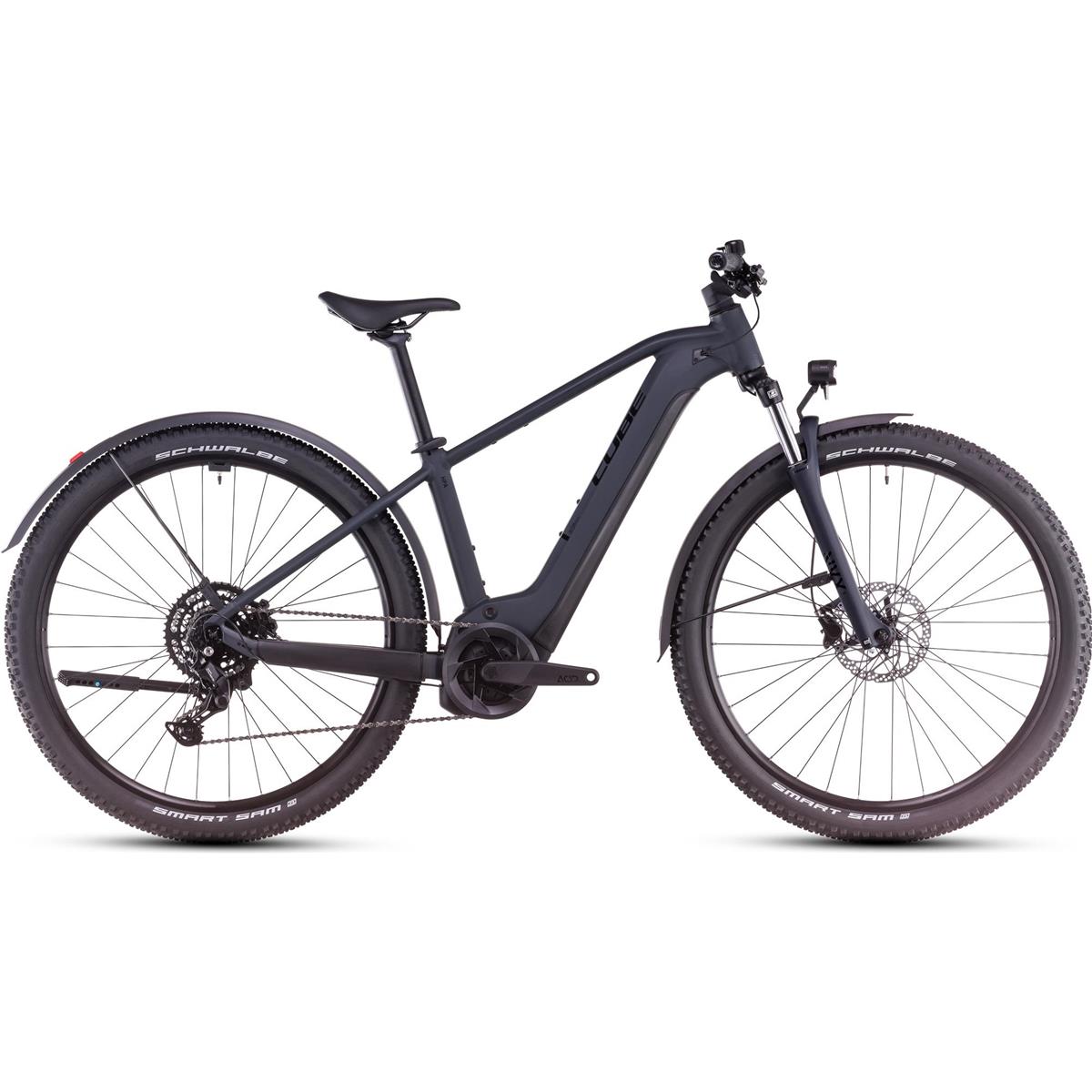 El MTB Cube Reaction Hybrid Performance Allroad 500Wh High Night/Black