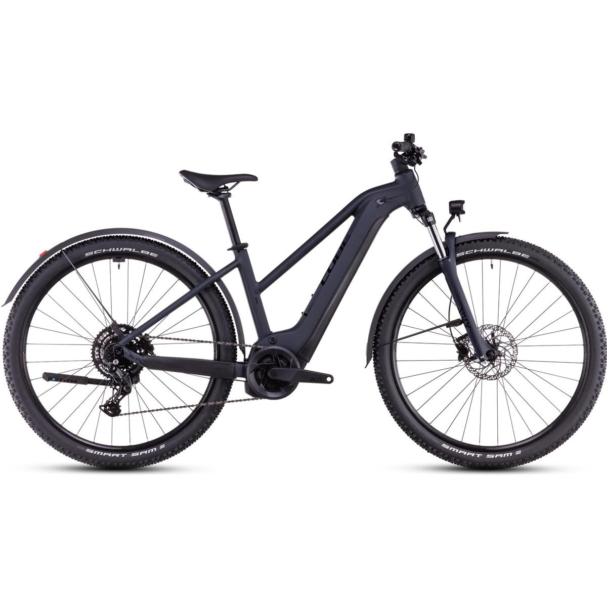 El MTB Cube Reaction Hybrid Performance Allroad 500Wh Mid Night/Black