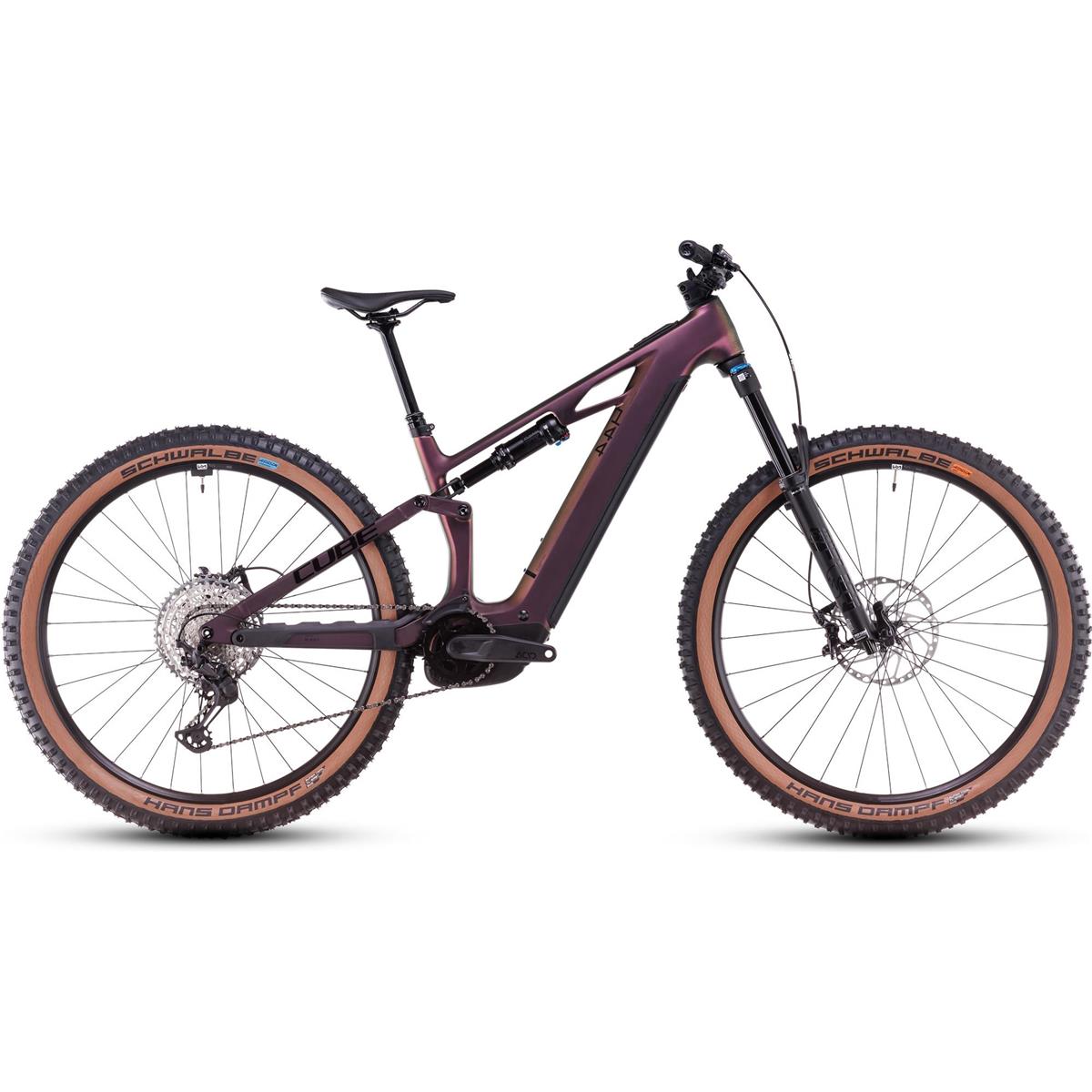 El MTB Cube Stereo Hybrid One44 HPC SLX 800Wh Molotov/Black