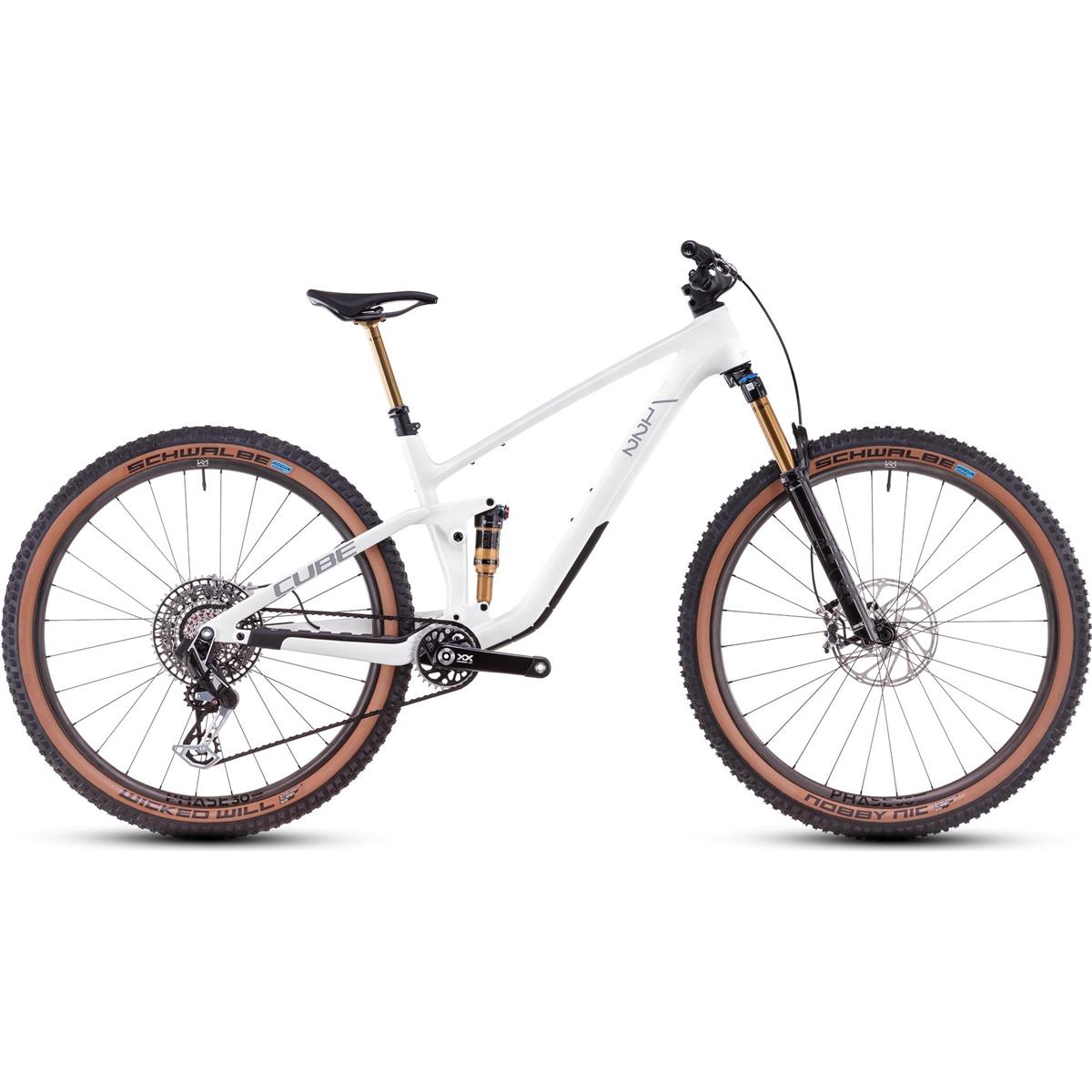 Heldämpad MTB Cube Stereo One22 C:62 SLT 29 Metallicwhite/Black