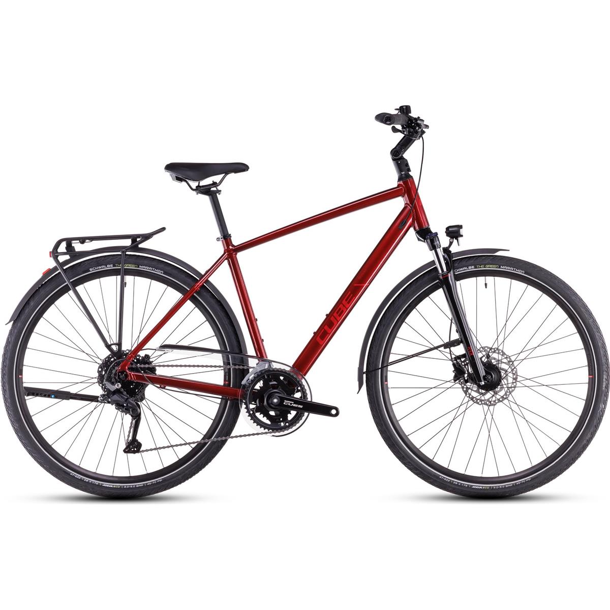 Hybridcykel Cube Touring Pro High Maroon/Pearl