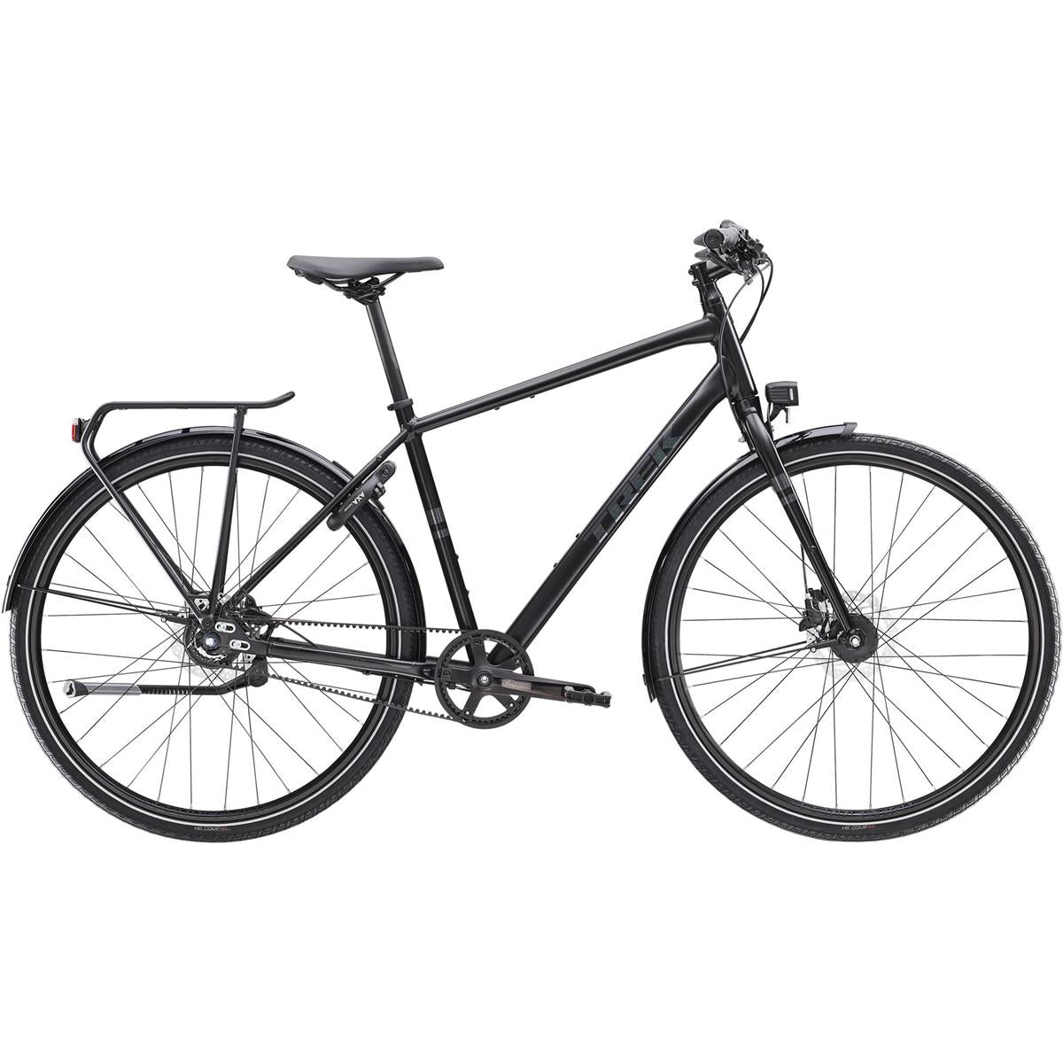 Cityhybrid Trek District 4 Equipped Trek Black Satin