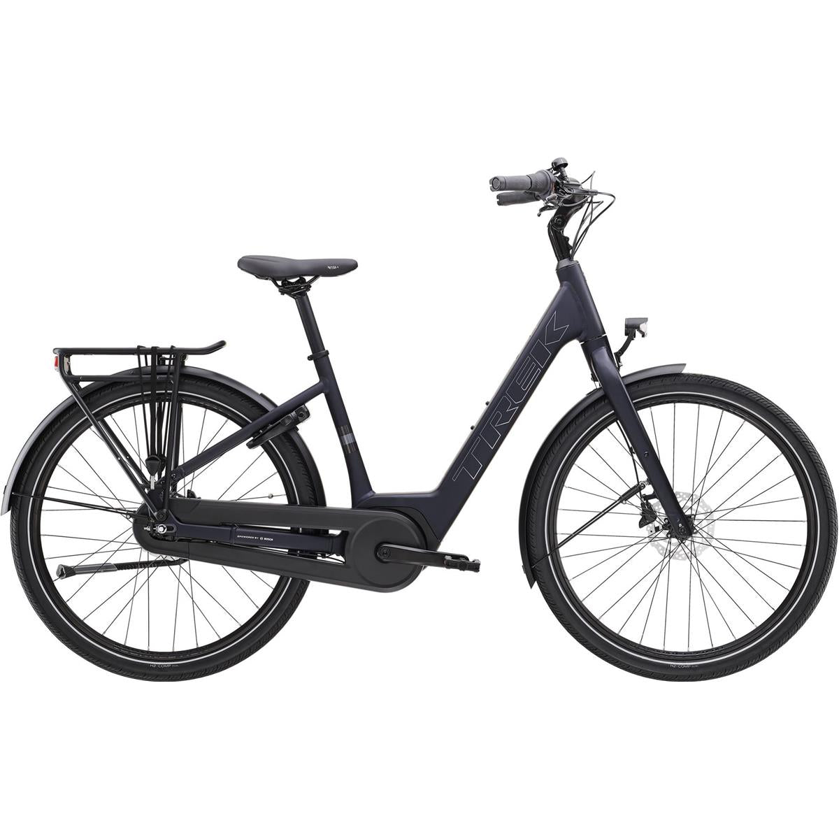 Elcykel Hybrid Trek District+ 1 Lowstep Matte Deep Dark Blue