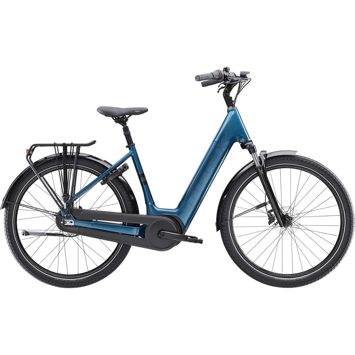 Elcykel Hybrid Trek District+ 3 Lowstep 545Wh Dark Aquatic