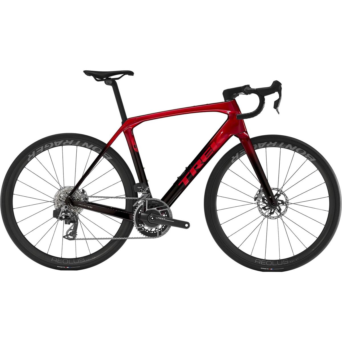 Racer Komfort Trek Domane SLR 9 AXS Gen 4 Metallic Red Smoke To Red Carbon Sm
