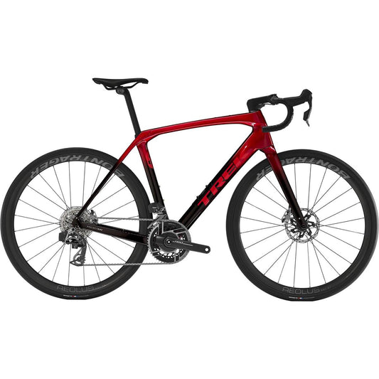 Racer Komfort Trek Domane SLR 9 AXS Gen 4 Metallic Red Smoke To Red Carbon Sm